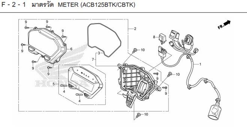 Moto TH - Honda CLICK125i (2017) Parts - GAUGE
