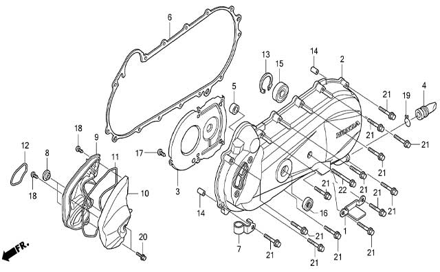 Moto TH - Honda ICON (2007) Parts - COVER LEFT