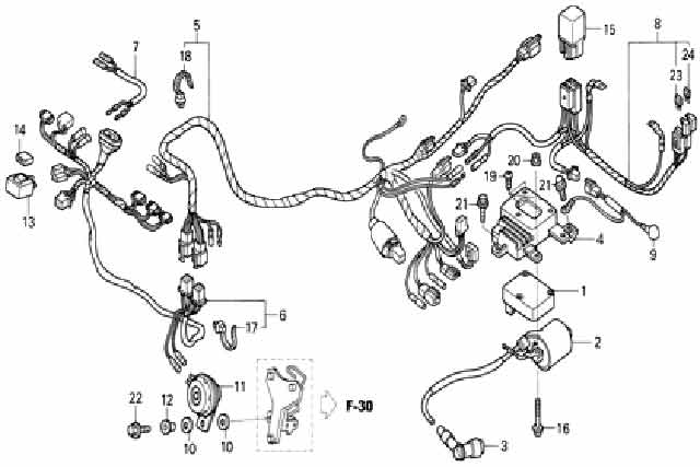 Moto TH - Honda WAVE 125i (2004) Parts - HARNESS