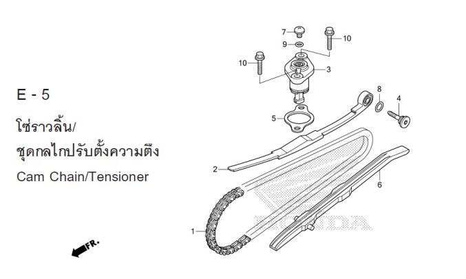 Moto TH - Honda ZOOMER-X (2012) Parts - TIMING CHAIN / MECHANICS ...
