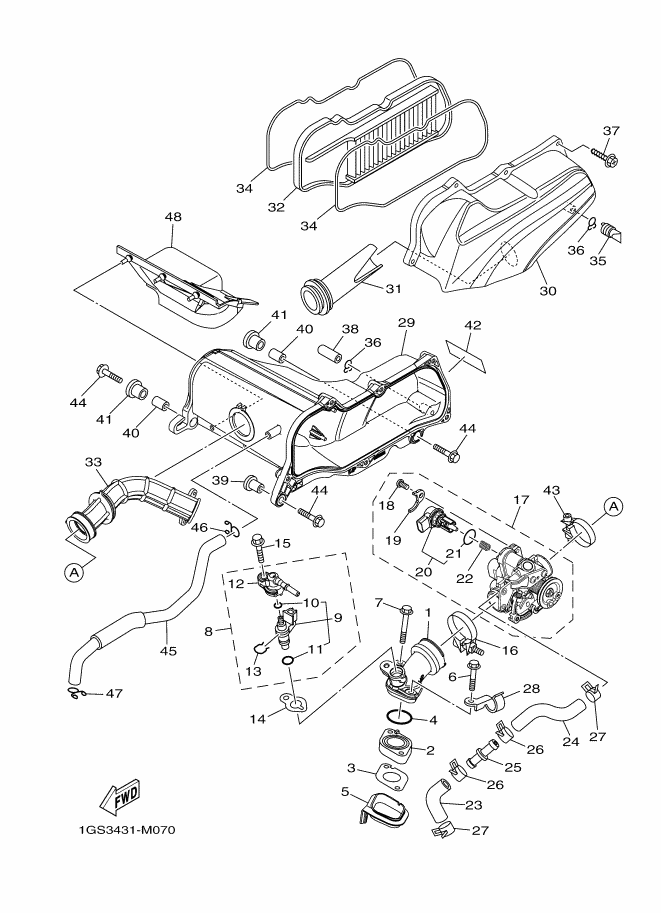 Moto TH - Yamaha TTX (2013) Parts - INTAKE